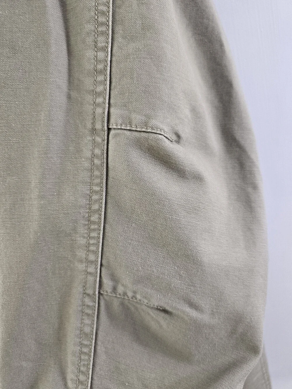 LL Bean Barn Jacket Corduroy Trim Vintage VTG 90s Y2k Chore Coat Button Front M - Picture 6 of 15